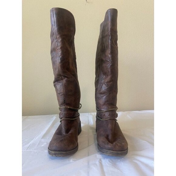SO Women's Garland Knee-High Boots cognac Brown Long Boots Size 6 - Picture 3 of 15
